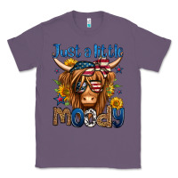 Lavender just a little moody 4th of july long haired cow Classic Tee - Jasminsmagicworld