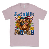 Lilac just a little moody 4th of july long haired cow Classic Tee - Jasminsmagicworld