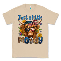 Just A Little Moody 4th Of July Long Haired Cow Classic Tee | Teevron