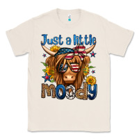 Natural just a little moody 4th of july long haired cow Classic Tee - Jasminsmagicworld