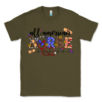 Army Green all american nurse Classic Tee - Artiststas