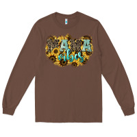 Chestnut Mama vibes leopard mother's day Long Sleeve Tee - HowdyJamesFarm