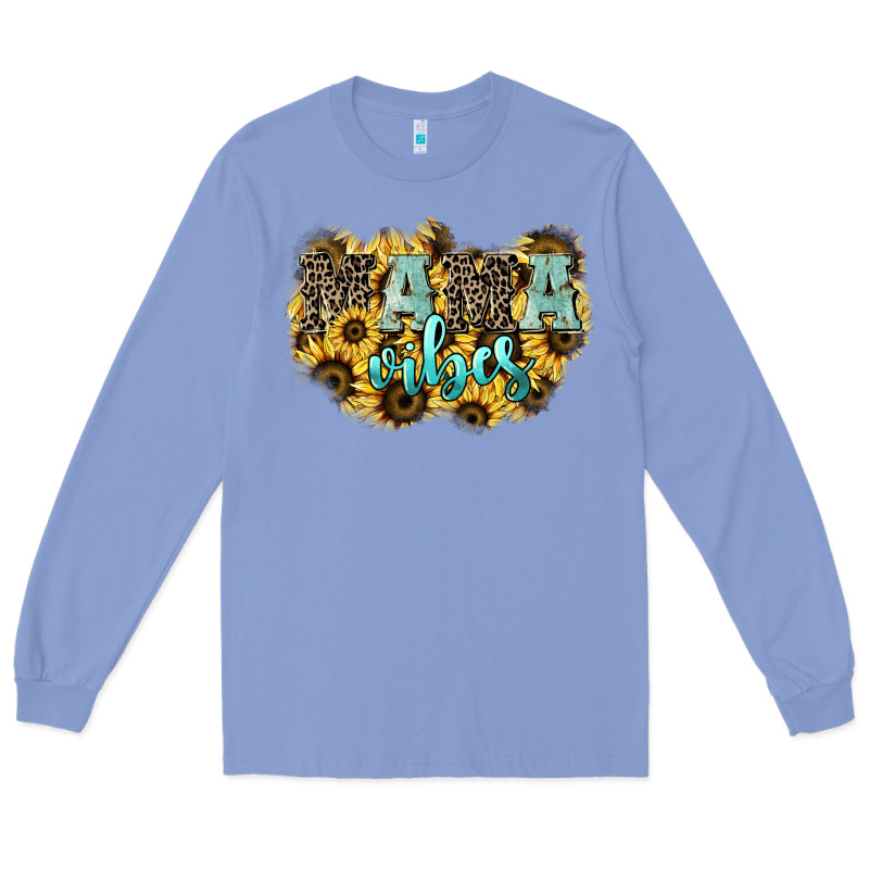 Mama Vibes Leopard Mother's Day Long Sleeve Tee by HowdyJamesFarm | Teevron