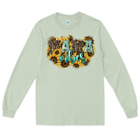 Matcha Mama vibes leopard mother's day Long Sleeve Tee - HowdyJamesFarm