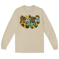Mushroom Mama vibes leopard mother's day Long Sleeve Tee - HowdyJamesFarm