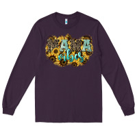 Plum Mama vibes leopard mother's day Long Sleeve Tee - HowdyJamesFarm