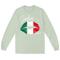 Matcha GGT Travel Souvenir Style SINALOA MX Flag Lips Long Sleeve Tee - trangStudio