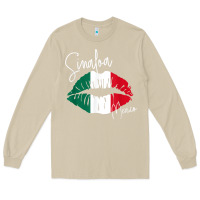 Mushroom GGT Travel Souvenir Style SINALOA MX Flag Lips Long Sleeve Tee - trangStudio