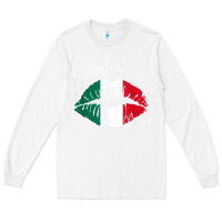 White GGT Travel Souvenir Style SINALOA MX Flag Lips Long Sleeve Tee - trangStudio