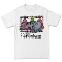 White I Want Hippopotamus For Christmas Premium Tee - Bettercallsaul