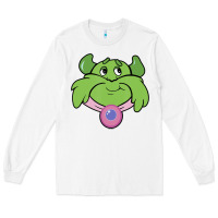 White Candy Land Halloween Plumpy Big Face Long Sleeve Tee - trangStudio