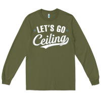 Army Green Lets Go Ceiling Fan Halloween Long Sleeve Tee - trangStudio