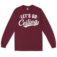 Burgundy Lets Go Ceiling Fan Halloween Long Sleeve Tee - trangStudio