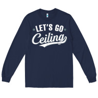 Navy Lets Go Ceiling Fan Halloween Long Sleeve Tee - trangStudio