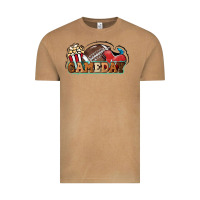 Game Day Football Popcorn Vintage Tee | Teevron