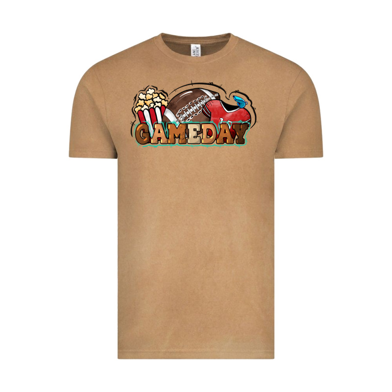Game Day Football Popcorn Vintage Tee by HowdyJamesFarm | Teevron
