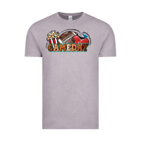 Vintage Zinc Game day football popcorn Vintage Tee - HowdyJamesFarm