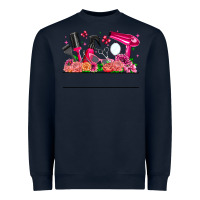 Navy Hair Stylist Your Textt Heavyweight Sweatshirt - CowhideDigitalArt