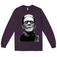 Plum Classic Halloween Monster Horror Movie Frankenstein Monster Long Sleeve Tee - trangStudio