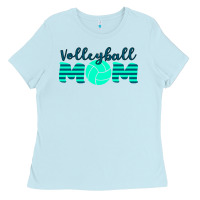 Baby Blue Volleyball Mom Ladies Tee - Bettercallsaul