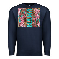 Navy cherry blossoms mama tumbler Premium Sweatshirt - Artiststas
