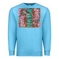 Ocean Blue cherry blossoms mama tumbler Premium Sweatshirt - Artiststas