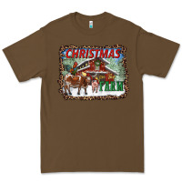 Cacao Christmas On The Farm Premium Tee - RanaPortraitStore