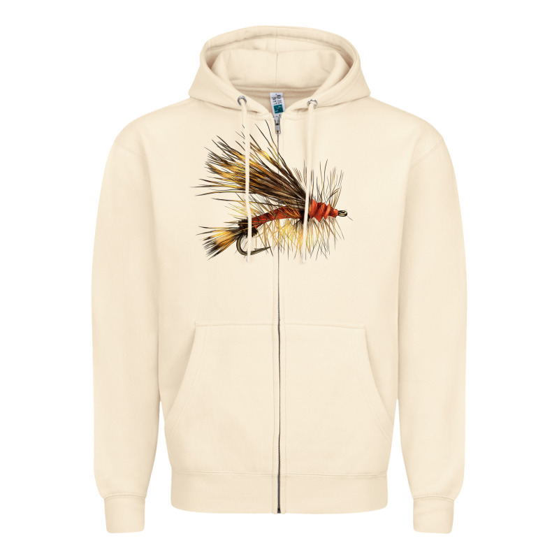 Fish Fly Zipper Hoodie by LillyAllenDesigns | Teevron