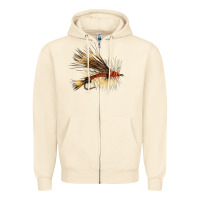 Sandshell Fish Fly Zipper Hoodie - LillyAllenDesigns