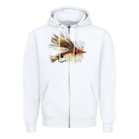 White Fish Fly Zipper Hoodie - LillyAllenDesigns