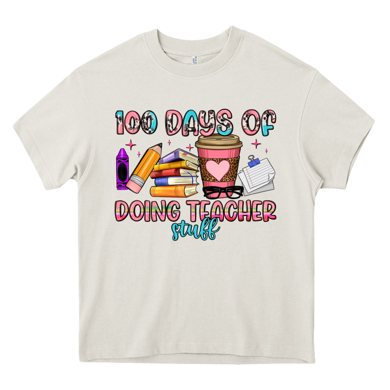 100 Days Of Doing Teacher Stuff Heavy Core Tee by Artiststas | Teevron
