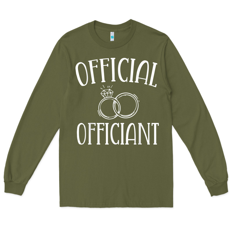 Men Wedding Ordained Minister Gift Long Sleeve Tee by trangStudio | Teevron