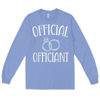 Colony Blue Men Wedding Ordained Minister Gift Long Sleeve Tee - trangStudio