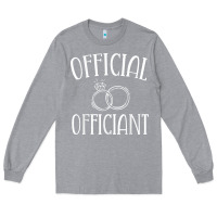 Heather Grey Men Wedding Ordained Minister Gift Long Sleeve Tee - trangStudio