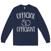 Navy Men Wedding Ordained Minister Gift Long Sleeve Tee - trangStudio