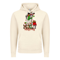 Vintage Artic mooey christmas holstein cow Vintage Hoodie - CowGirlArtShop