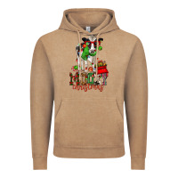 Vintage Coffee mooey christmas holstein cow Vintage Hoodie - CowGirlArtShop