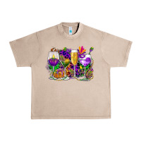 French Oak mardi gras wine glasses cowgirl Urban Heavy Tee - CowGirlArtShop