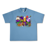 Pebble Blue mardi gras wine glasses cowgirl Urban Heavy Tee - CowGirlArtShop