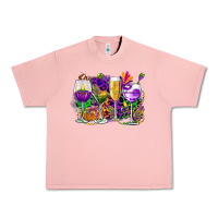 Salmon mardi gras wine glasses cowgirl Urban Heavy Tee - CowGirlArtShop