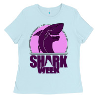 Baby Blue shark Week Ladies Tee - Bettercallsaul