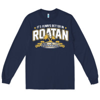 Navy Roatan Honduras Souvenir Roatan Gift Travel Long Sleeve Tee - trangStudio