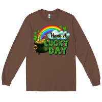 Chestnut Have a lucky day Long Sleeve Tee - CowGirlArtShop