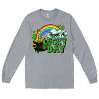 Heather Grey Have a lucky day Long Sleeve Tee - CowGirlArtShop