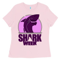 Bubblegum Pink shark Week Ladies Tee - Bettercallsaul