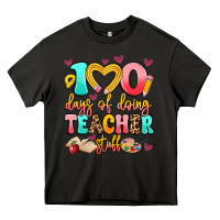 Asphalt 100 days of doing teacher stuff Heavy Core Tee - Artiststas