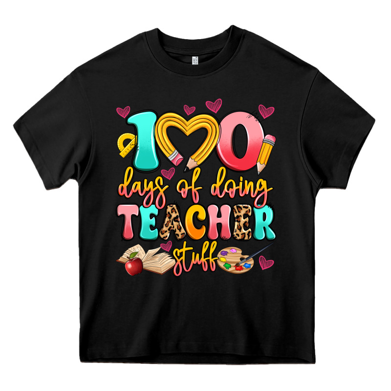 100 Days Of Doing Teacher Stuff Heavy Core Tee by Artiststas | Teevron