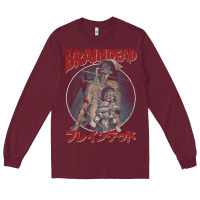 Burgundy Braindead-Ob7An Long Sleeve Tee - trangStudio