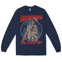 Navy Braindead-Ob7An Long Sleeve Tee - trangStudio