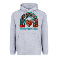 Heather Grey happy mother's day rainbow Heavyweight Hoodie - Artiststas